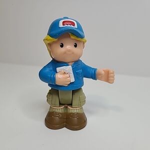 Fisher Price Little People Mailman Eddie Postal Carrier Bendable Figure